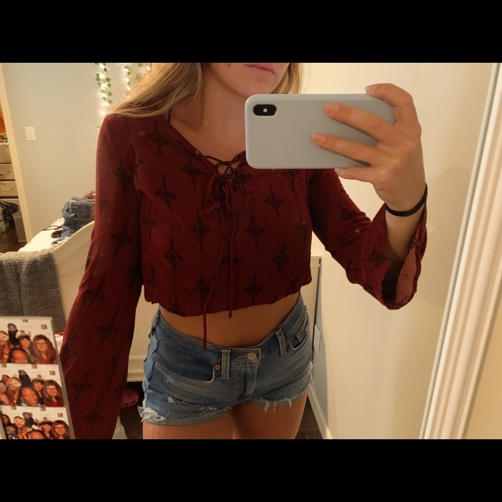 Long sleeve flowy shirt